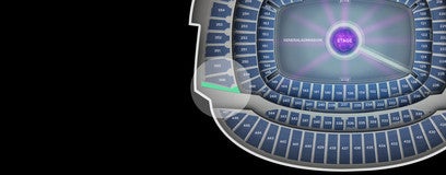 Seat view from Upper Level Endzone