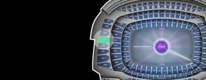 Seat view from Upper Level Endzone