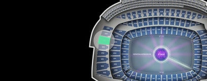 Seat view from Upper Level Endzone