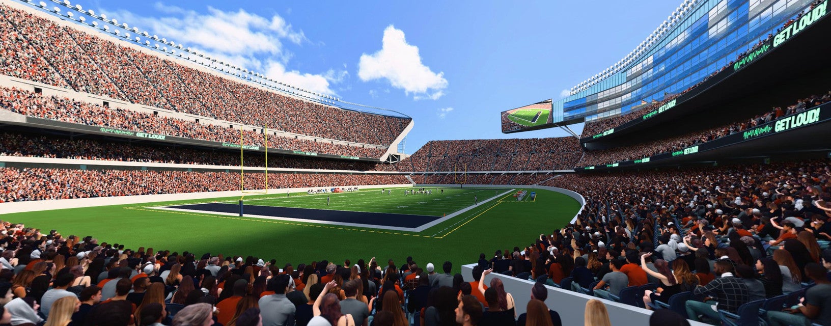 Seat view from Lower Level Endzone