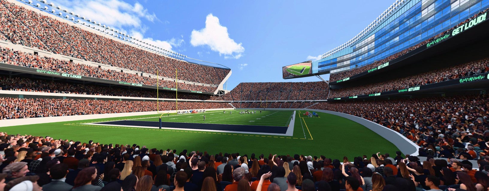 Seat view from Lower Level Endzone