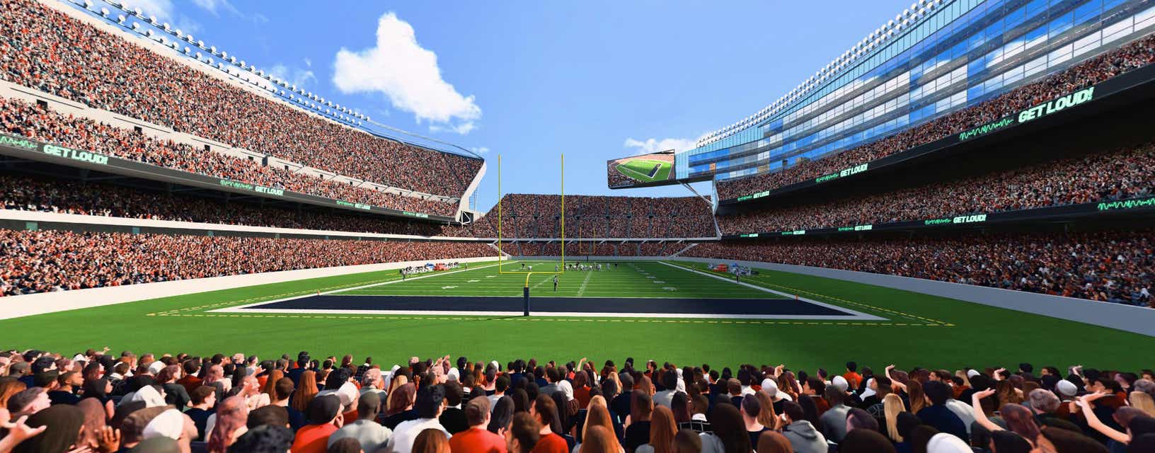 Seat view from Lower Level Endzone