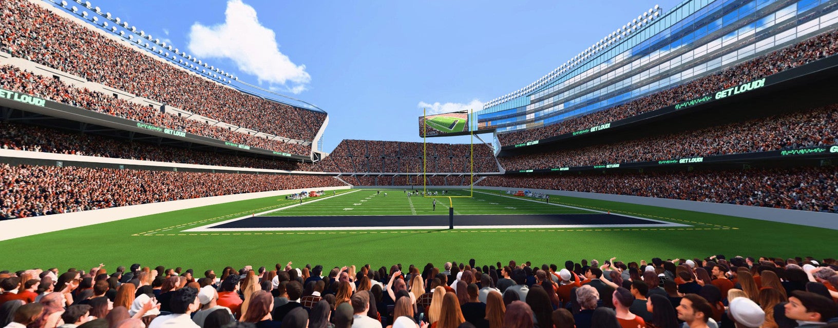 Seat view from Lower Level Endzone