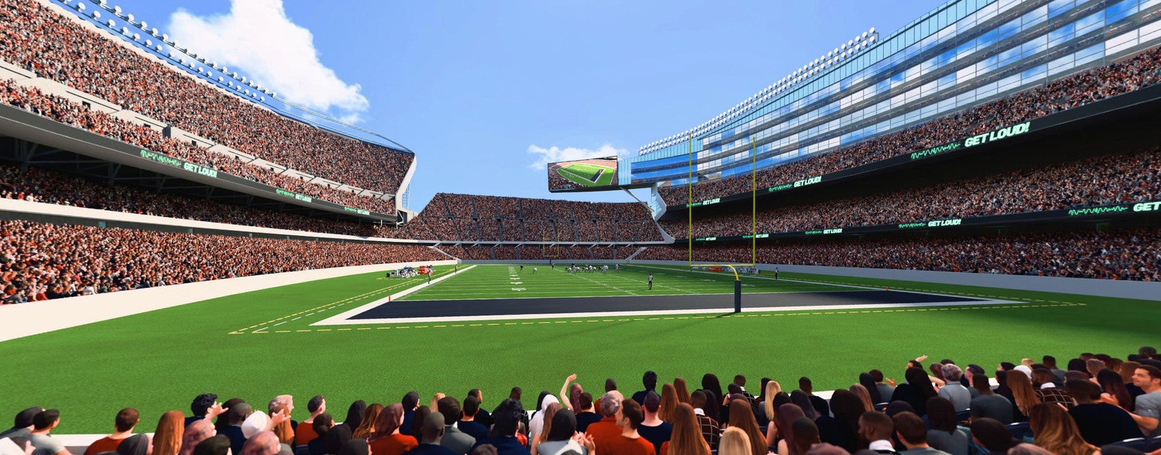 Seat view from Lower Level Endzone