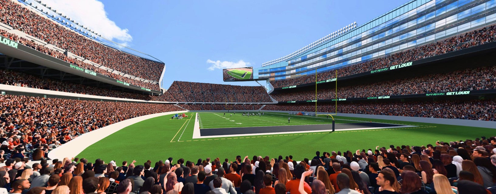 Seat view from Lower Level Endzone