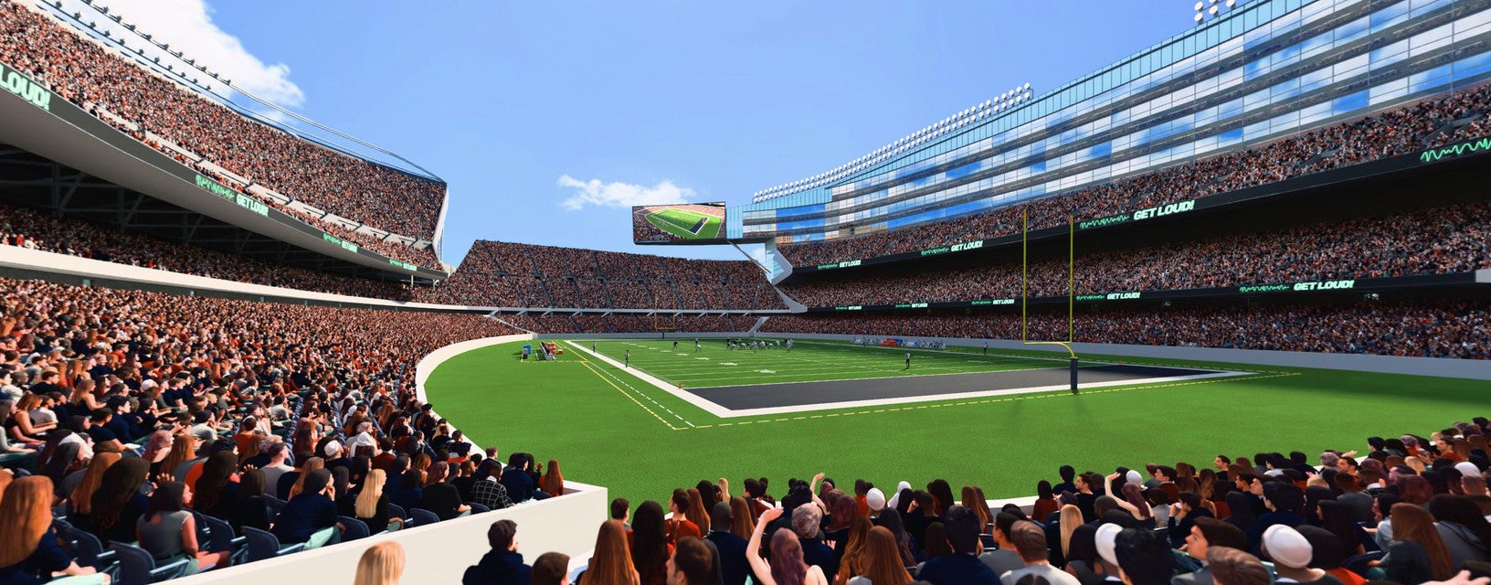 Seat view from Lower Level Endzone