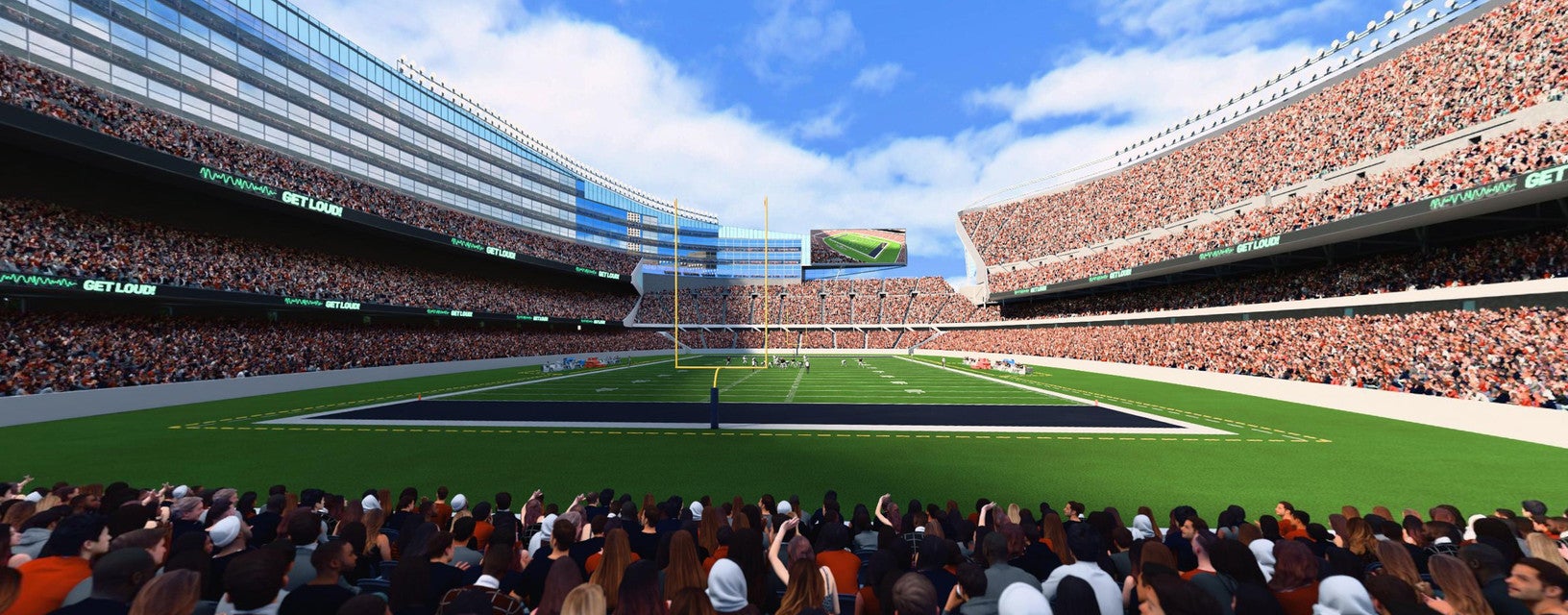 Seat view from Lower Level Endzone