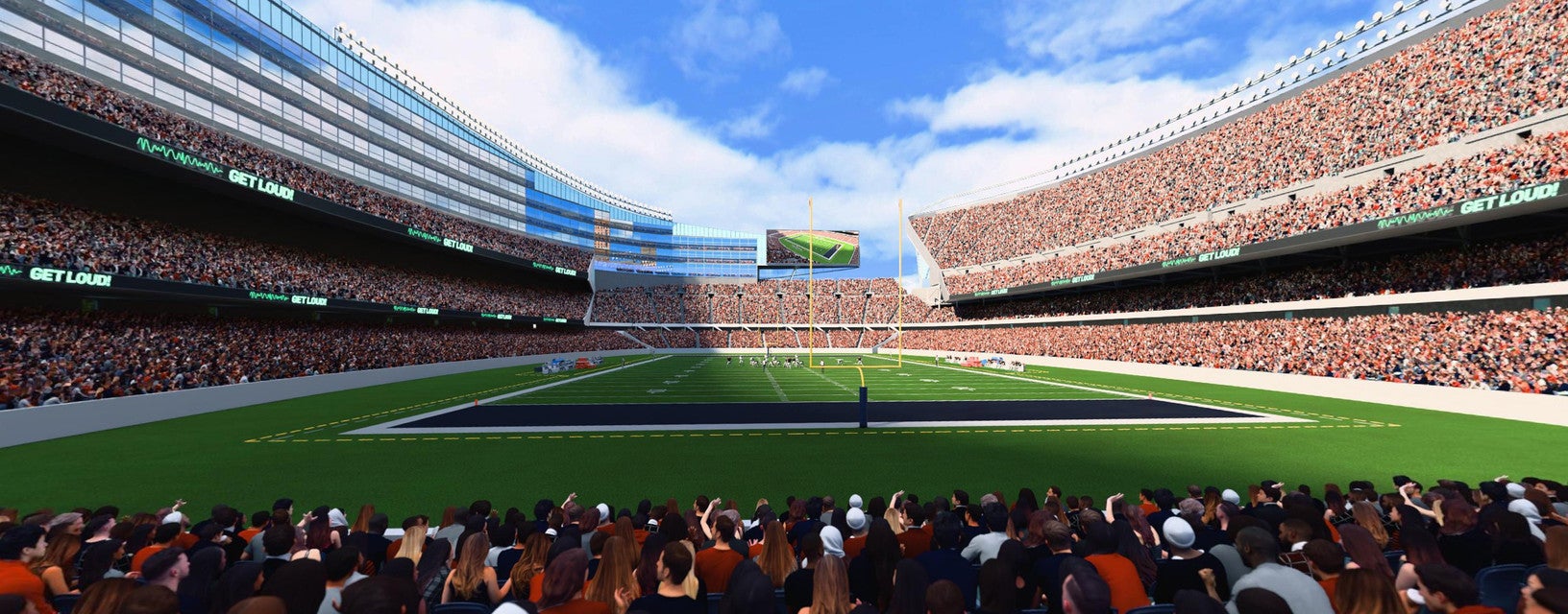 Seat view from Lower Level Endzone
