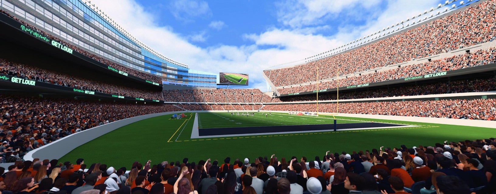 Seat view from Lower Level Endzone