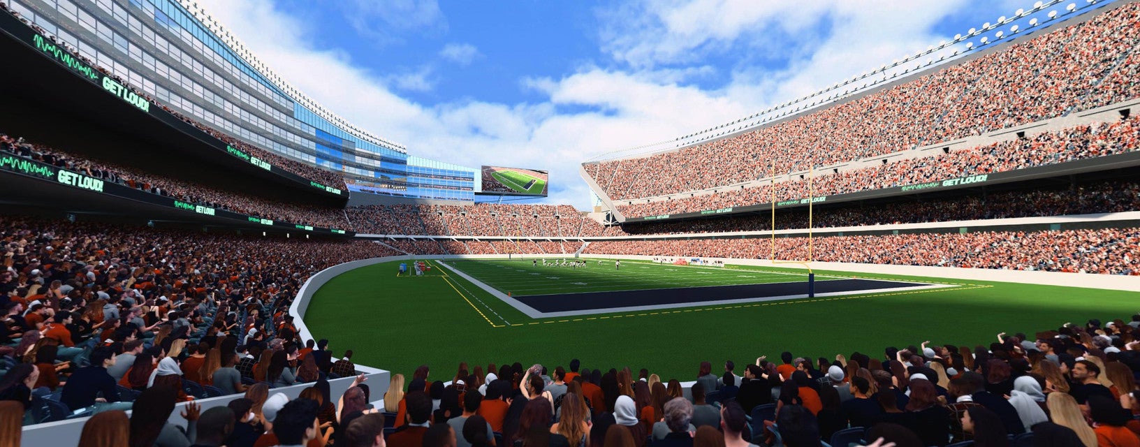 Seat view from Lower Level Endzone