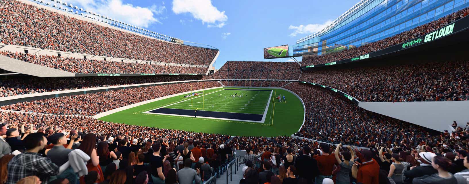 Seat view from Mid Level Endzone