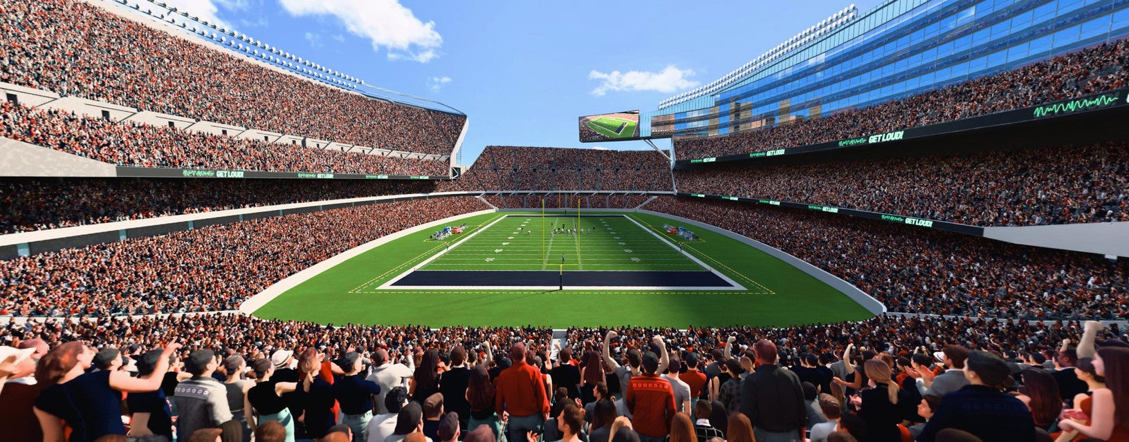 Seat view from Mid Level Endzone