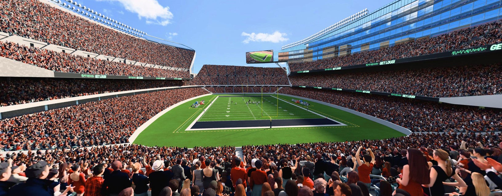 Seat view from Mid Level Endzone
