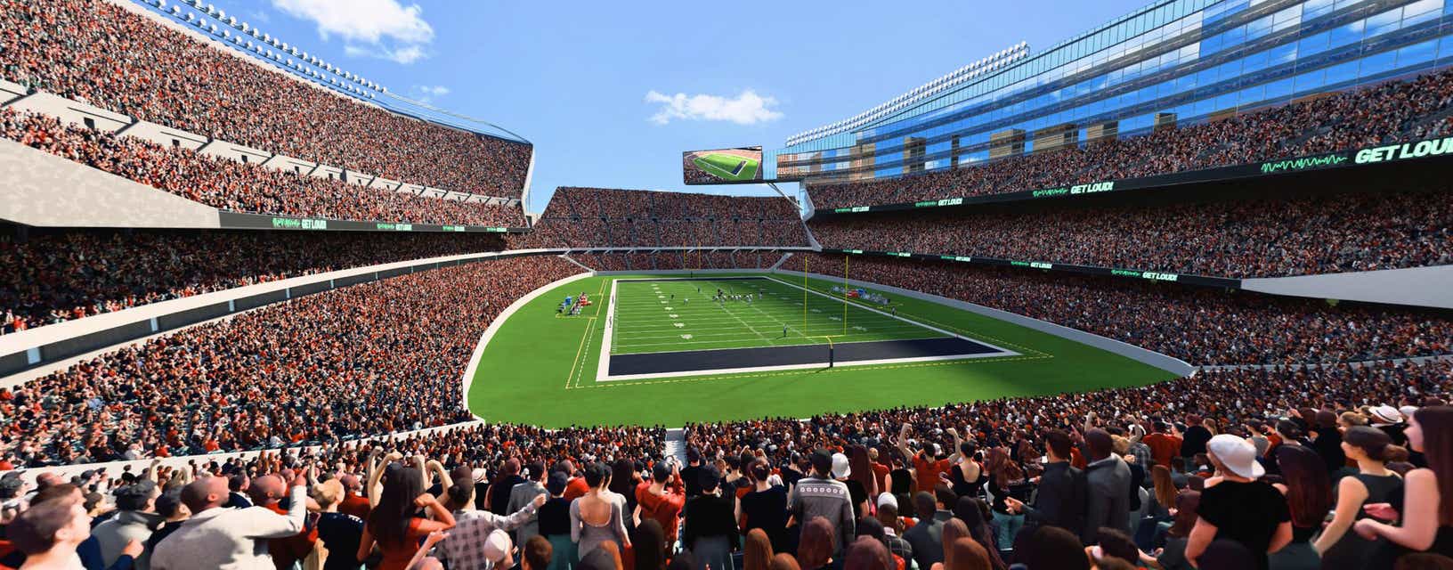 Seat view from Mid Level Endzone