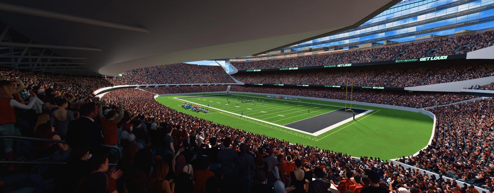 Seat view from Upper Level Grandstand