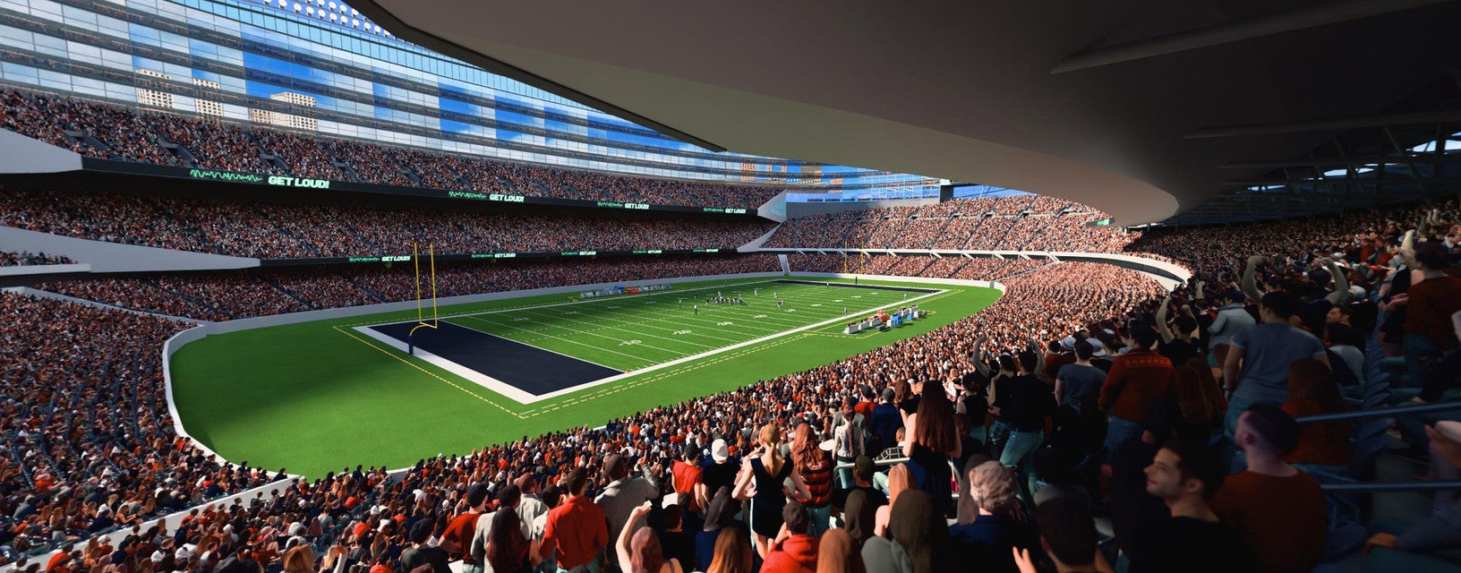 Seat view from Upper Level Grandstand