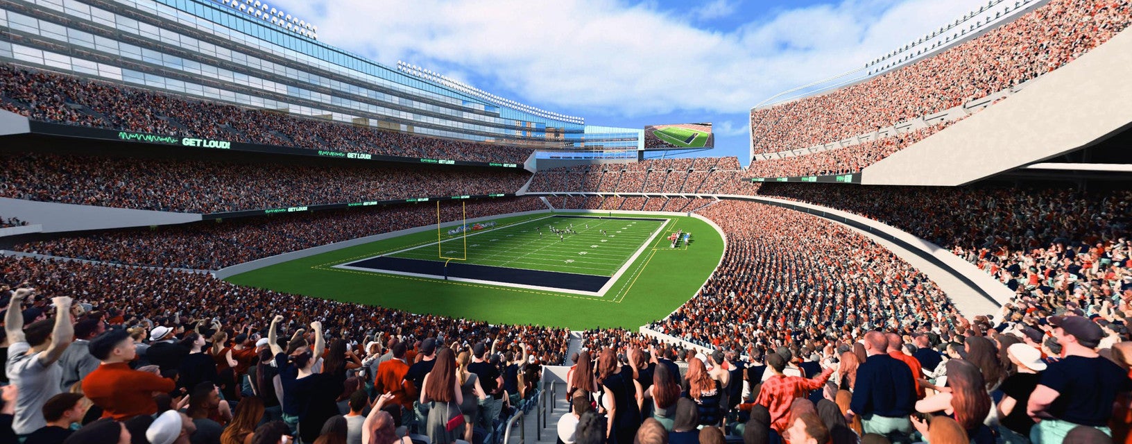 Seat view from Mid Level Endzone