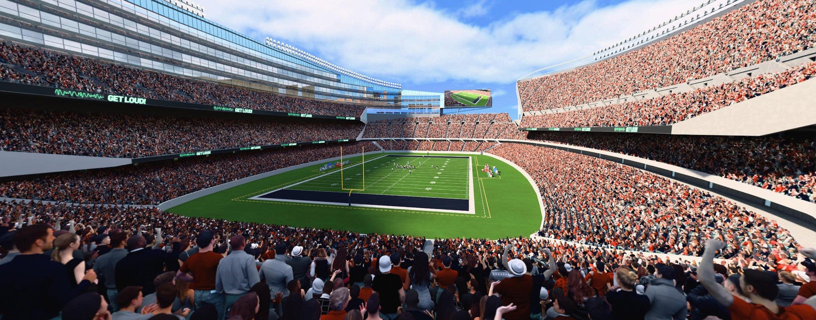 Seat view from Mid Level Endzone