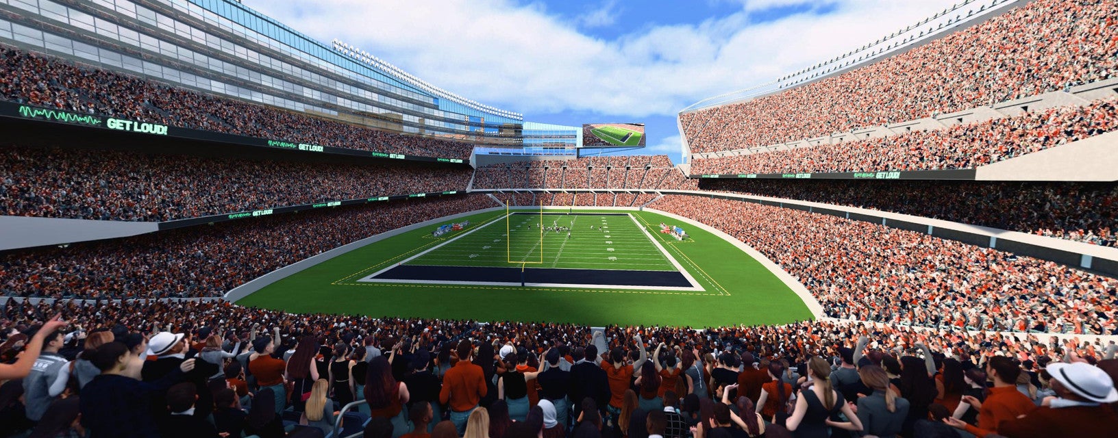 Seat view from Mid Level Endzone