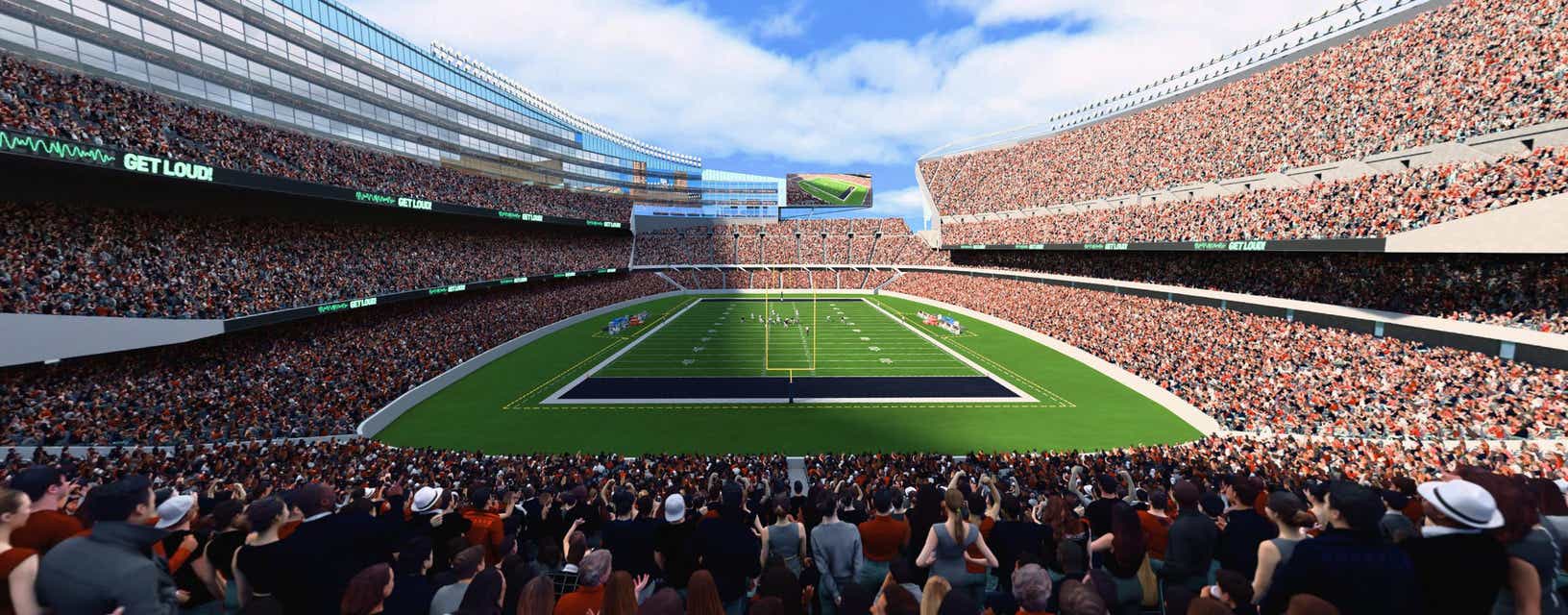 Seat view from Mid Level Endzone