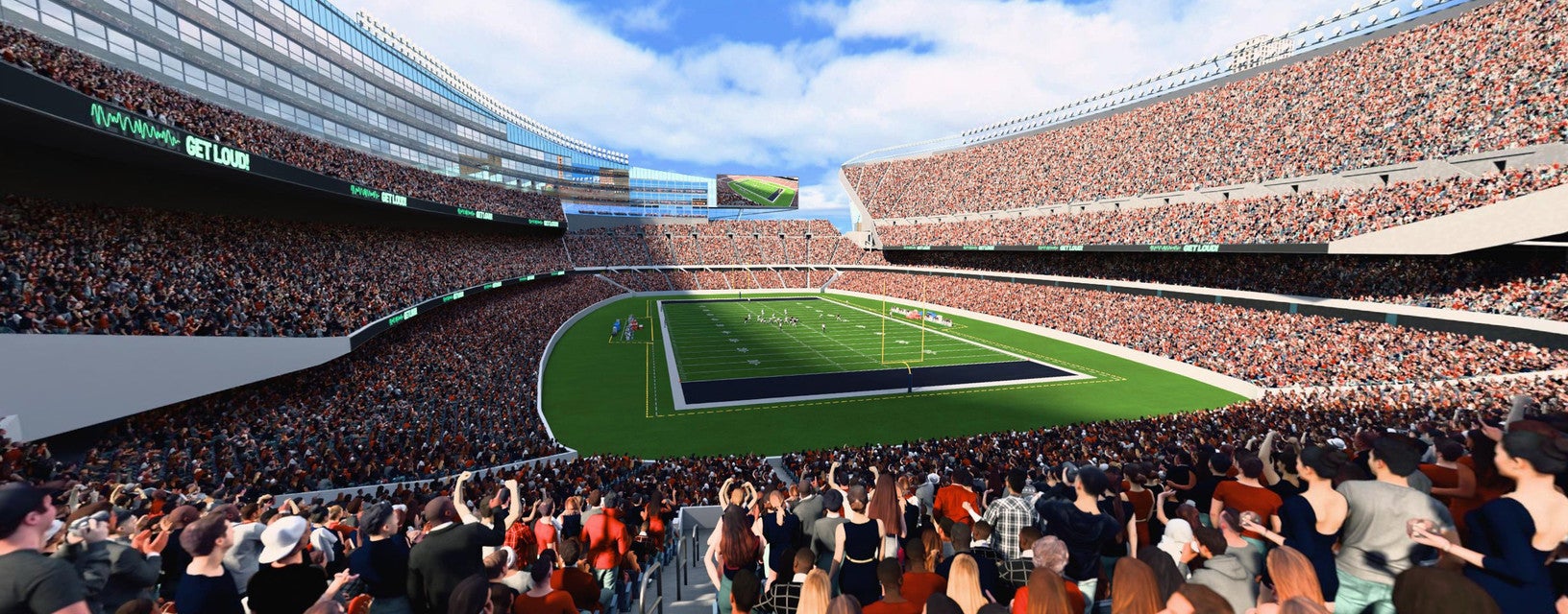 Seat view from Mid Level Endzone