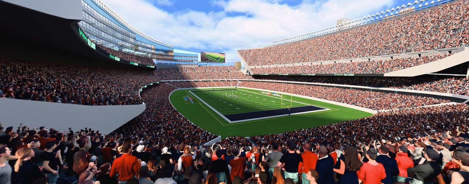 Seat view from Mid Level Endzone