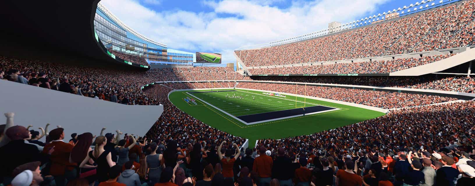 Seat view from Mid Level Endzone