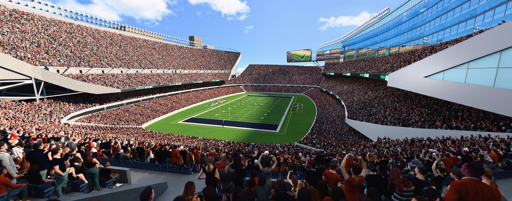 Seat view from Upper Level Endzone