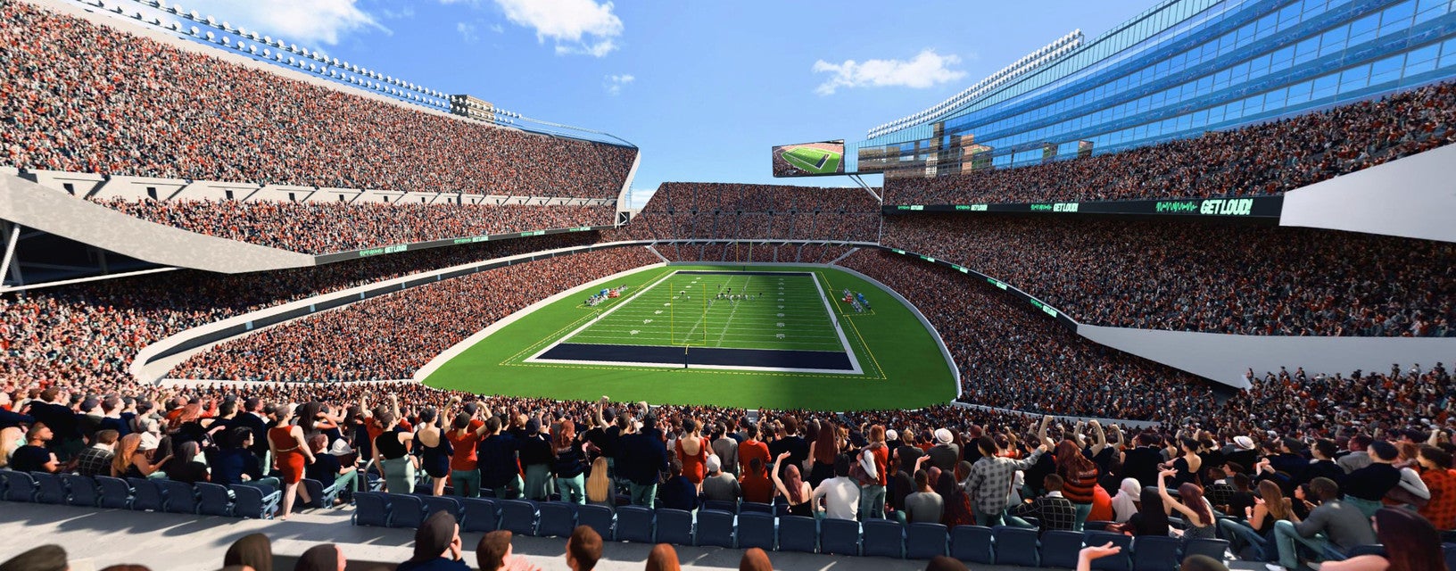 Seat view from Upper Level Endzone