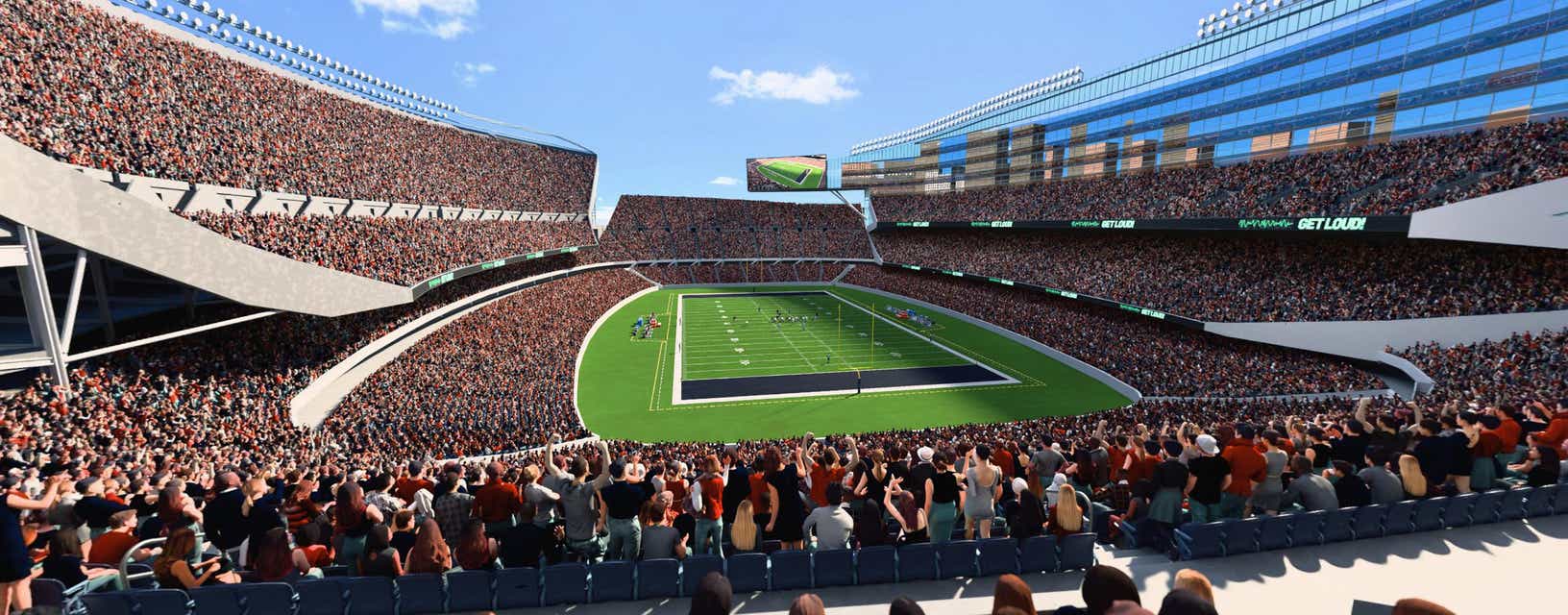 Seat view from Upper Level Endzone