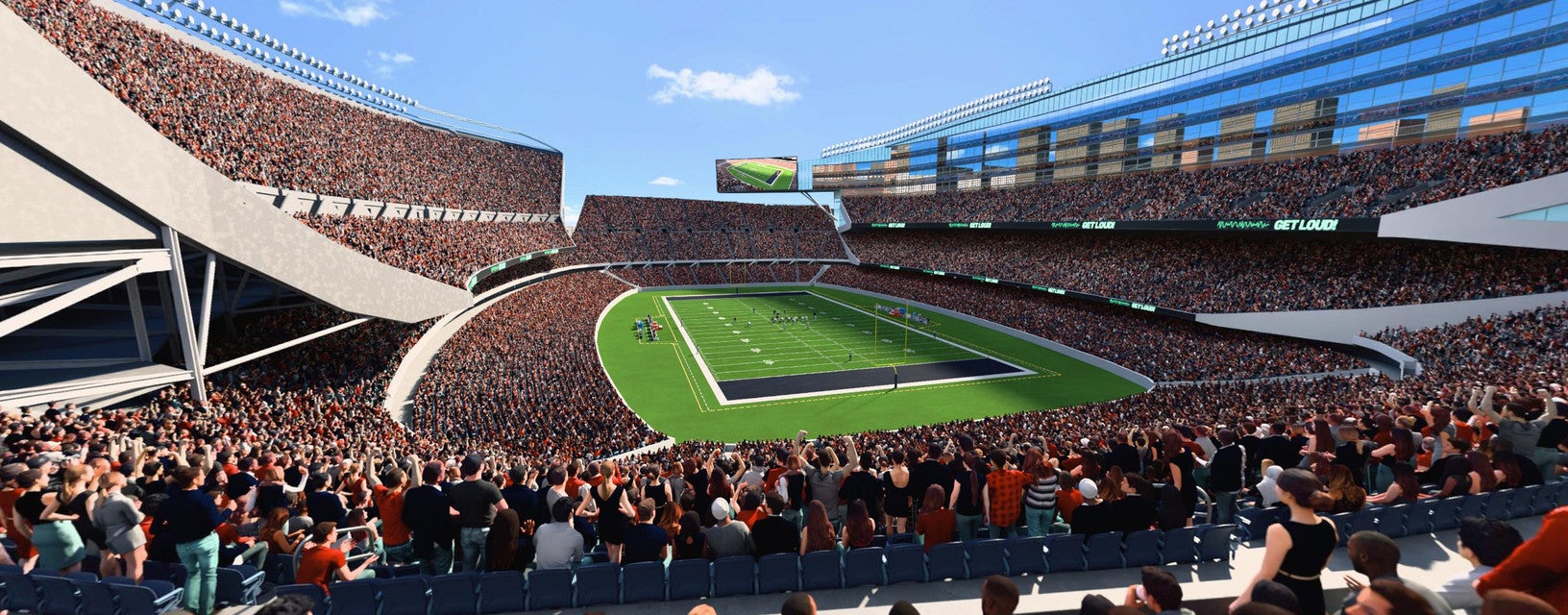 Seat view from Upper Level Endzone