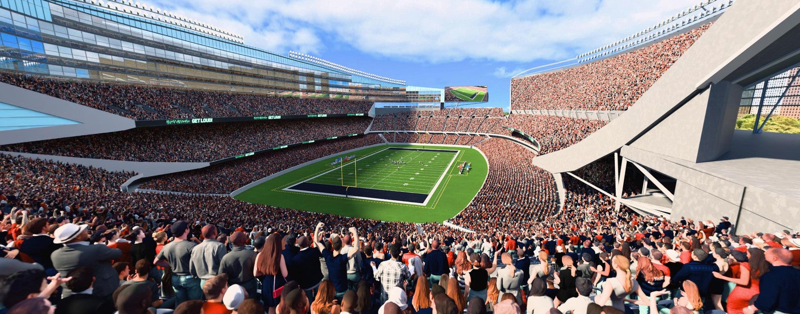Seat view from Upper Level Endzone
