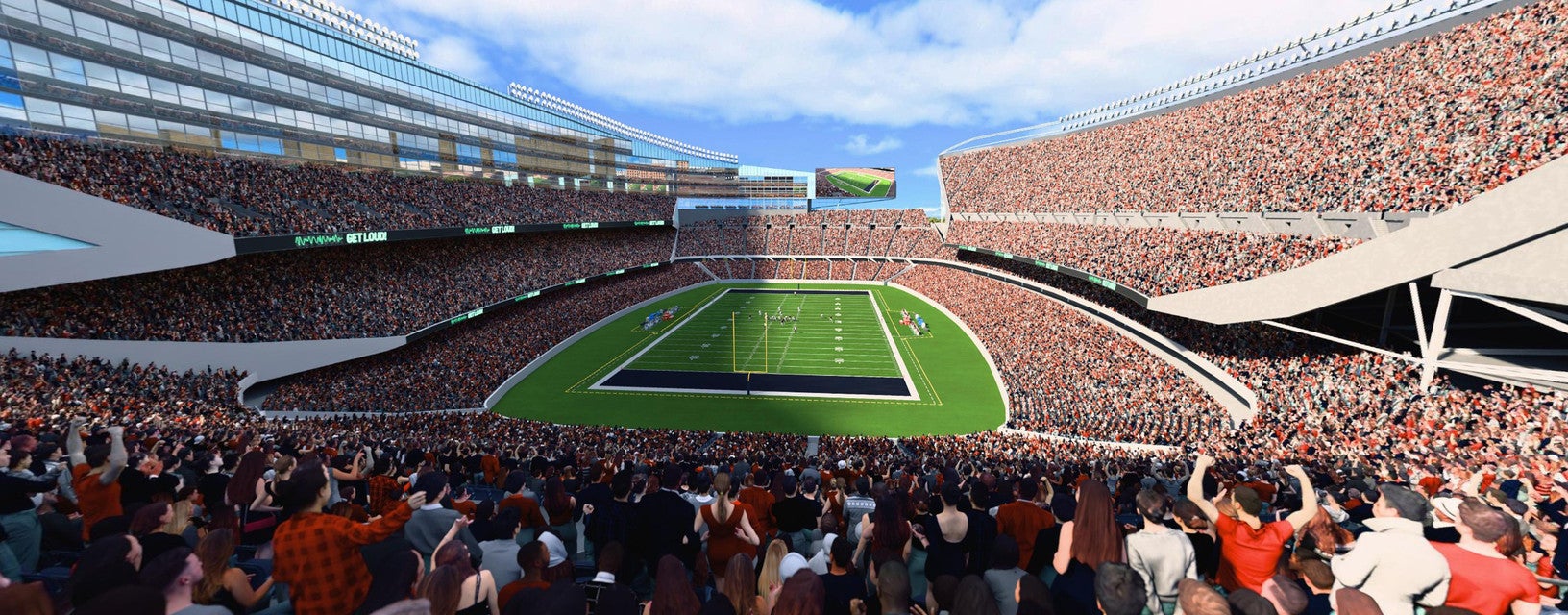 Seat view from Upper Level Endzone