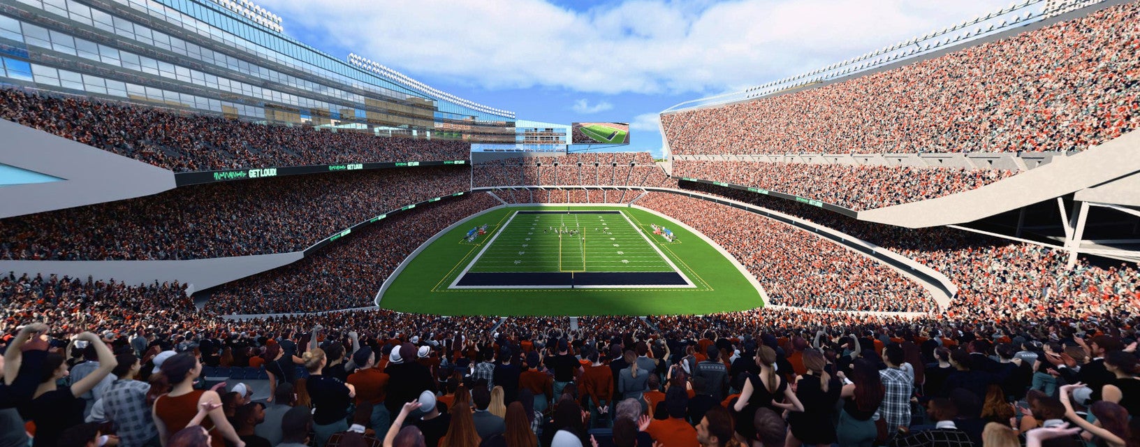 Seat view from Upper Level Endzone