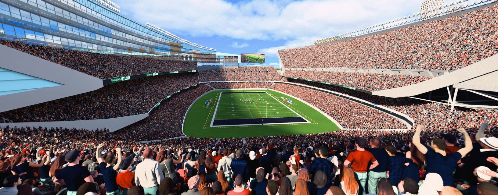 Seat view from Upper Level Endzone