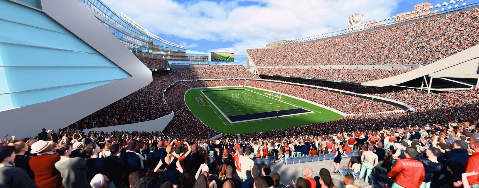Seat view from Upper Level Endzone