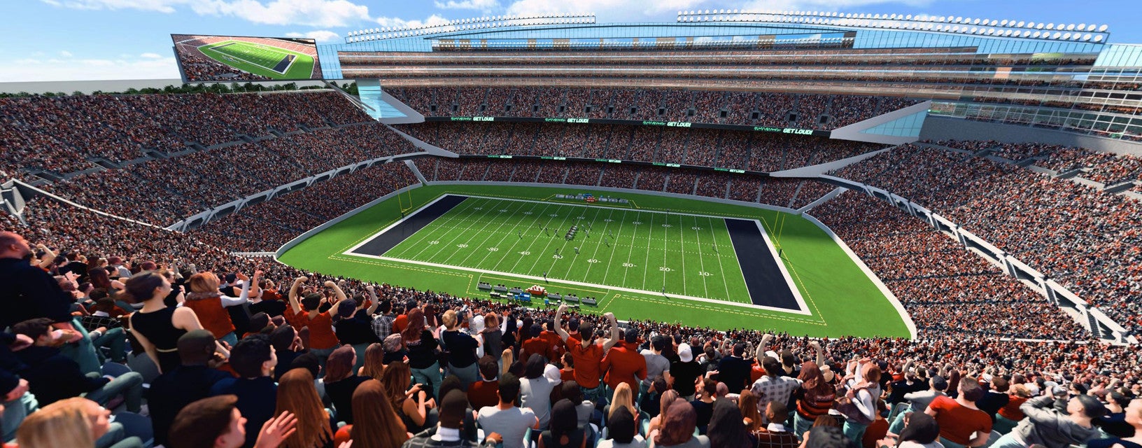 Seat view from Top Level Grandstand