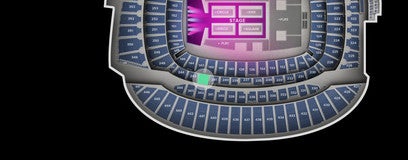 Seat view from Lower Level Mezzanine