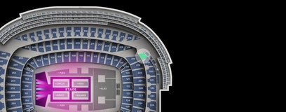Seat view from Upper Level Endzone