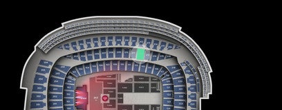 Seat view from Club