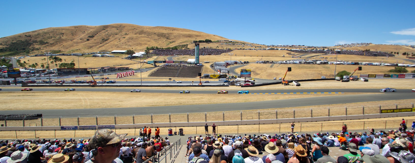 Seat view from Turn 9 Terrace
