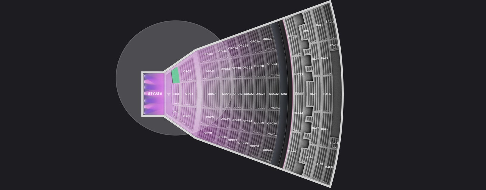 Seat view from Orchestra