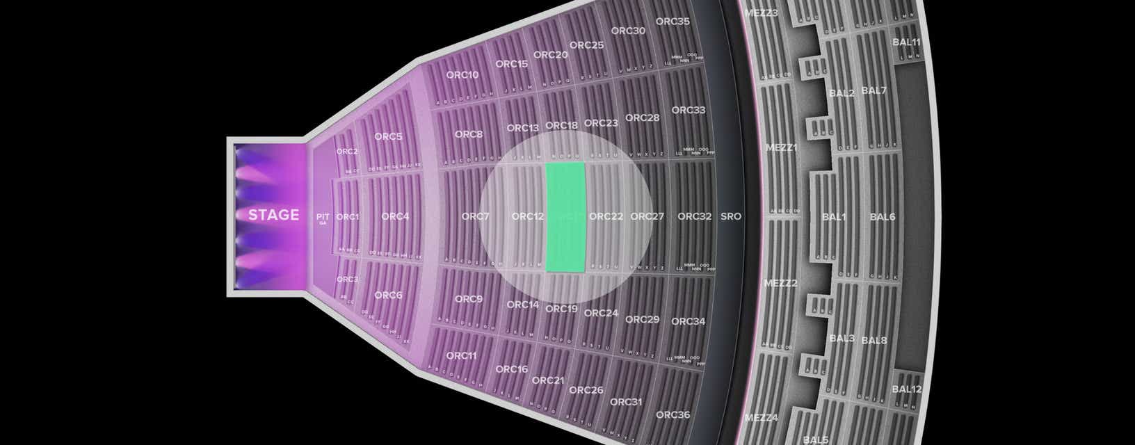 Seat view from Orchestra