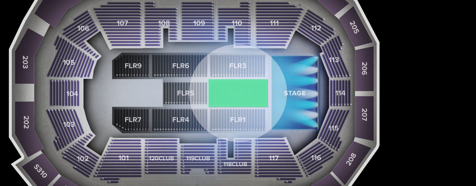 Seat view from Floor