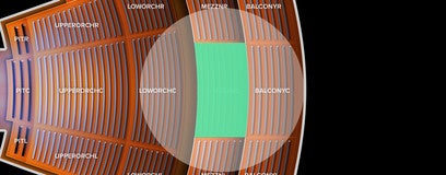 Seat view from Mezzanine