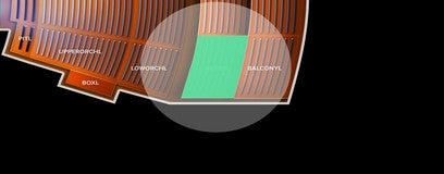 Seat view from Mezzanine