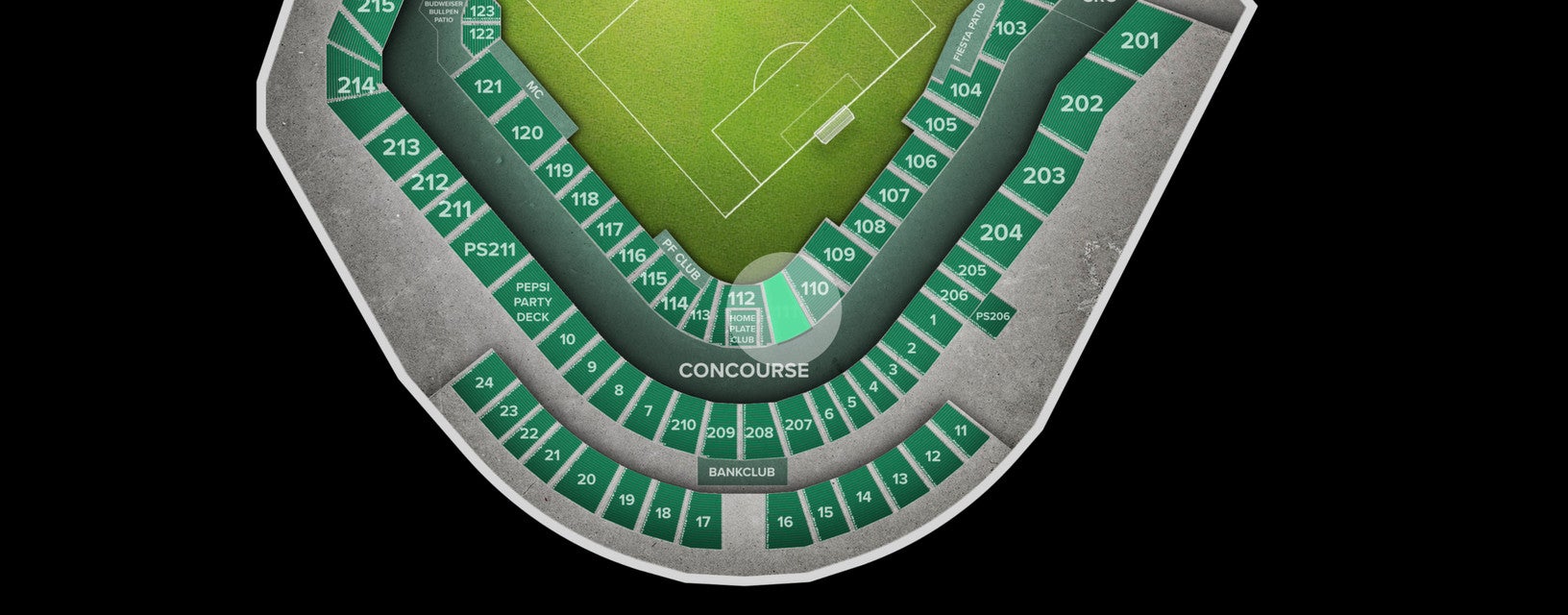 Seat view from Lower Level