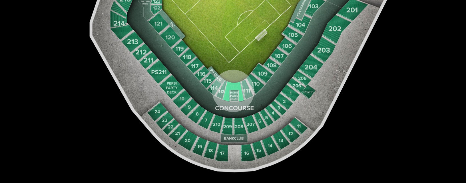 Seat view from Lower Level