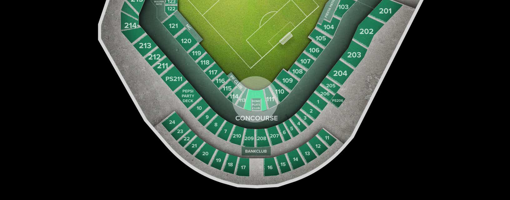Seat view from Lower Level