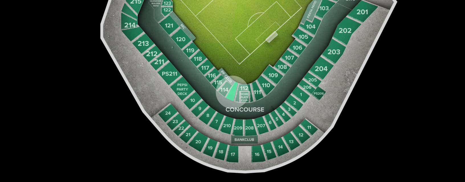Seat view from Lower Level